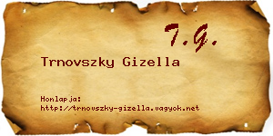 Trnovszky Gizella névjegykártya
